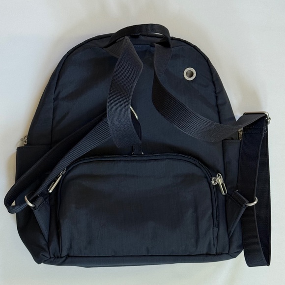 BAGGALLINI FRENCH NAVY NWOT RFID Securetex Anti-Theft Backpack - Picture 4 of 9